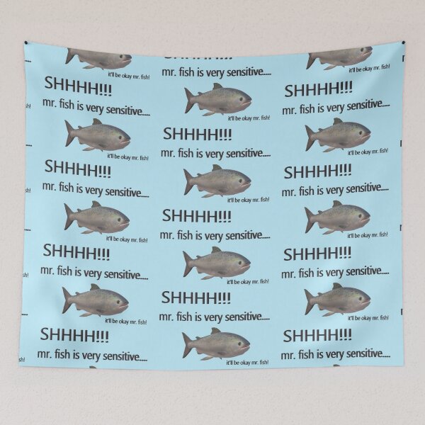 Item preview, Shhhh mr. fish is sensitive  designed and sold by sillysprout.