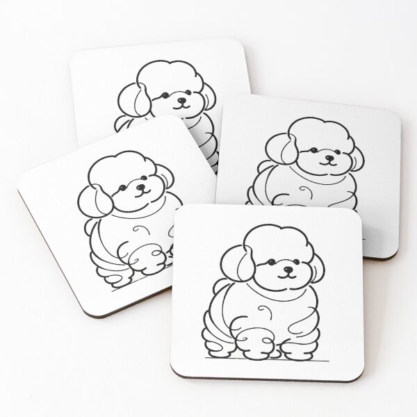 Item preview,  Sleek poodle silhouette, minimal lines, elegant, timeless merchandise design designed and sold by toypoodlemom.
