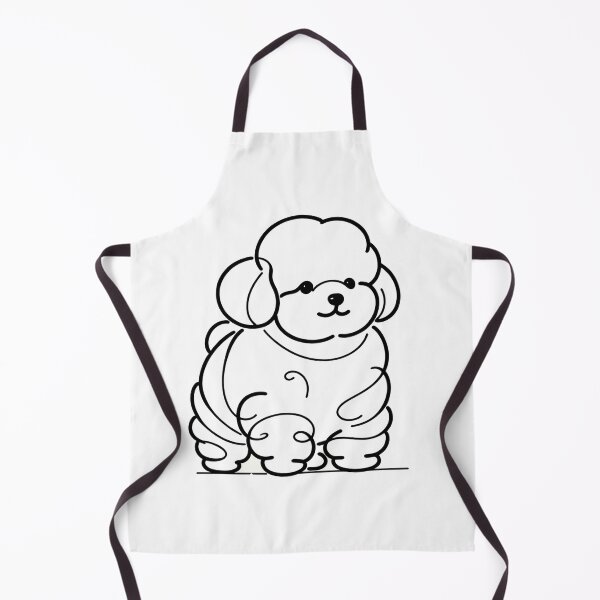 Item preview, Sleek poodle silhouette, minimal lines, elegant, timeless merchandise design designed and sold by toypoodlemom.
