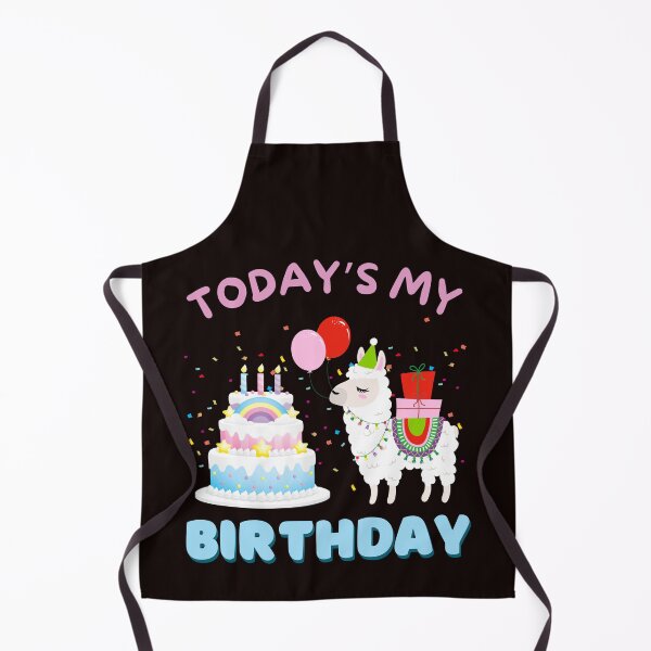 Item preview, Today's My Birthday Cute Llama Design - Animal Party Fun T-Shirt designed and sold by WAB Garb.