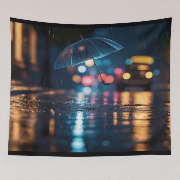 Item preview, Calming Rain street scene designed and sold by WickedXDesigns.