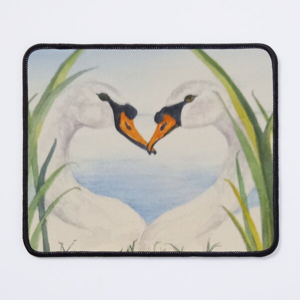 Item preview, Two Swans, Art Decor Heart Swans designed and sold by AngelaHart1.