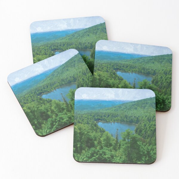 Item preview, Mountain lake in the Bavarian Forest in watercolor designed and sold by Intermundium.