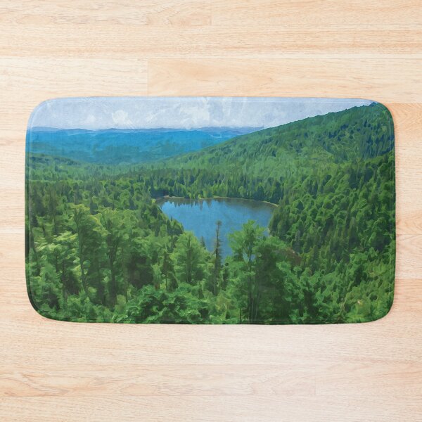 Item preview, Mountain lake in the Bavarian Forest in watercolor designed and sold by Intermundium.