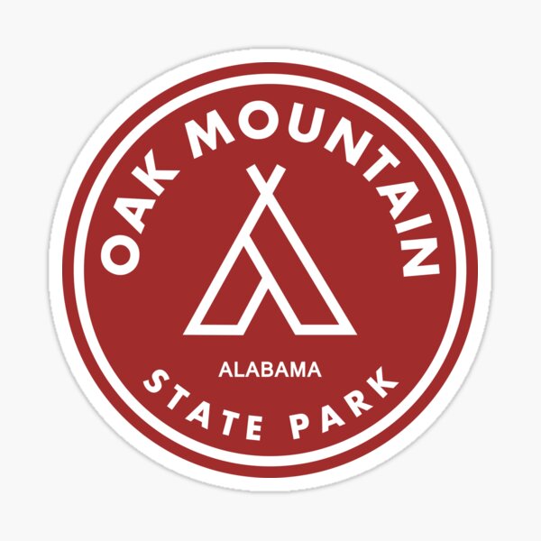 Oak Mountain State Park Alabama Tent Sticker