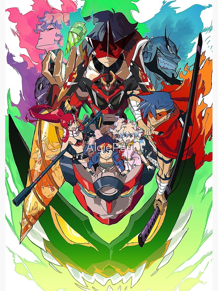 Simon Gurren Lagann Posters for Sale | Redbubble