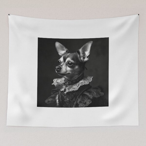 Item preview, Chihuahua Dog in Victorian Era Dress Art designed and sold by redstar19.