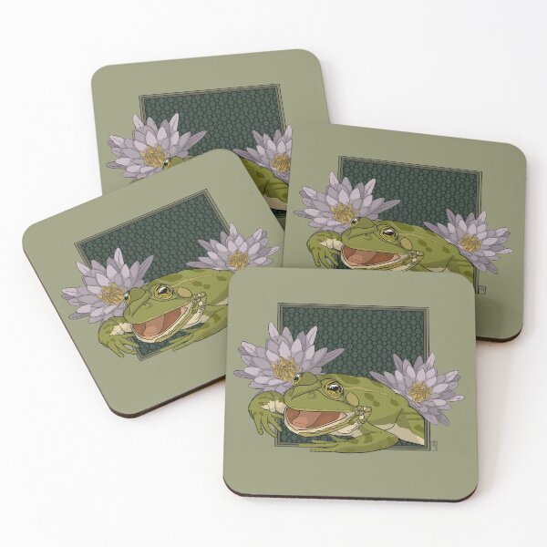 Item preview, Bullfrog among the waterlillies designed and sold by Amy--Katie.