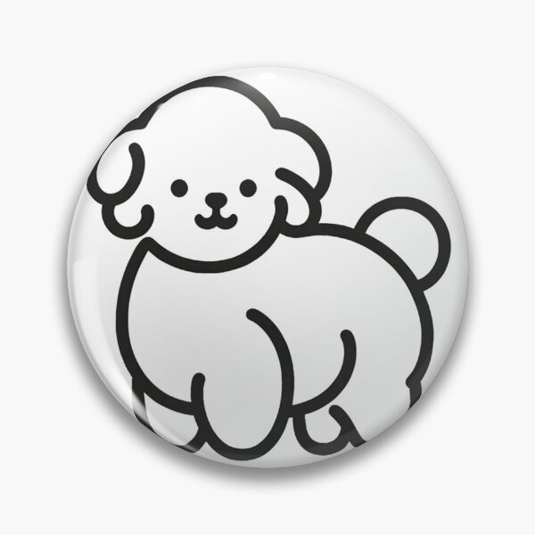 Item preview,  Sleek poodle silhouette, minimal lines, elegant, timeless merchandise design designed and sold by toypoodlemom.
