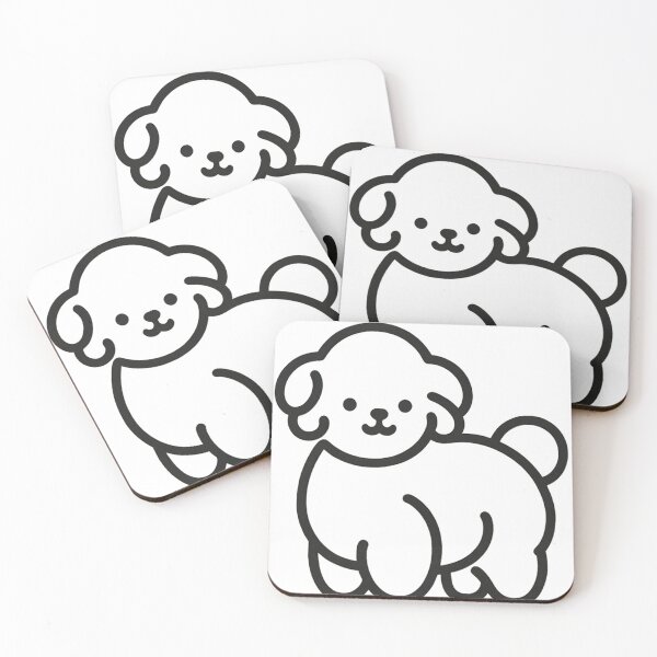 Item preview,  Sleek poodle silhouette, minimal lines, elegant, timeless merchandise design designed and sold by toypoodlemom.