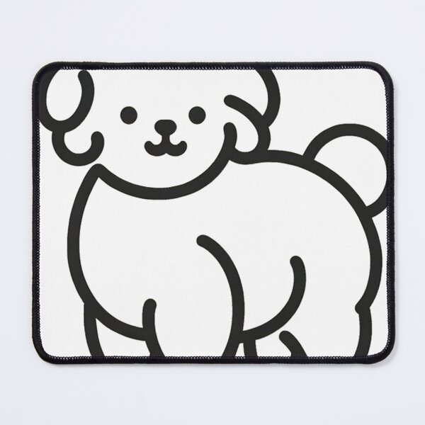 Item preview, Sleek poodle silhouette, minimal lines, elegant, timeless merchandise design designed and sold by toypoodlemom.