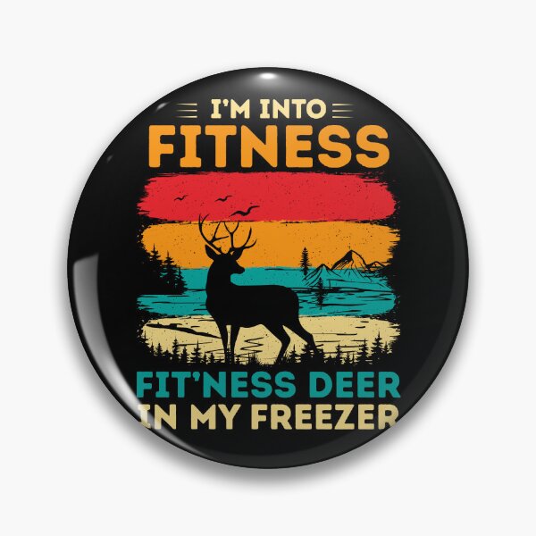 Item preview, I'm into fitness - Fit'ness deer in my freezer - vintage retro designed and sold by oudinmeissArt.