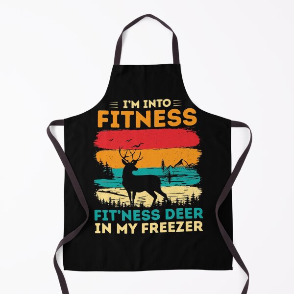 Item preview, I'm into fitness - Fit'ness deer in my freezer - vintage retro designed and sold by oudinmeissArt.