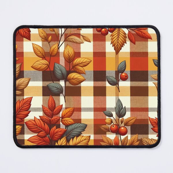 Item preview, Autumn Inspired Gingham Pattern Print designed and sold by PinUpPizzazz.