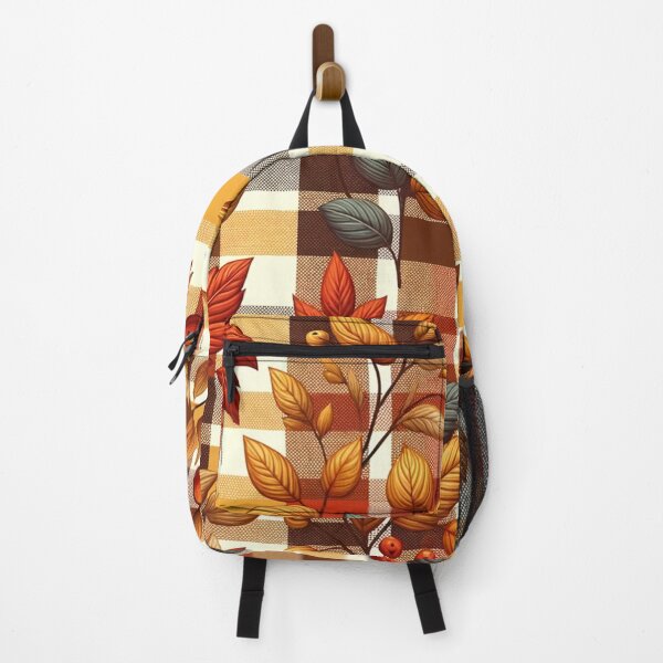 Item preview, Autumn Inspired Gingham Pattern Print designed and sold by PinUpPizzazz.