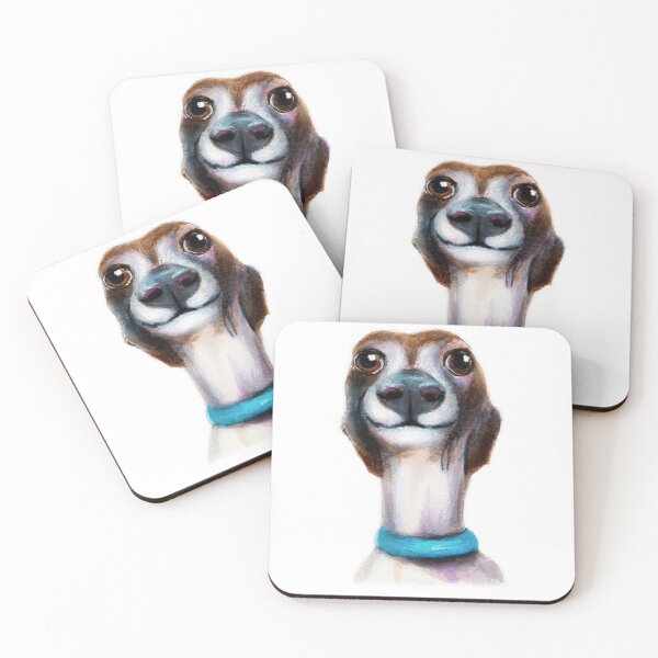 Item preview, Whippet dog watercolour painting designed and sold by Funsize-Art.