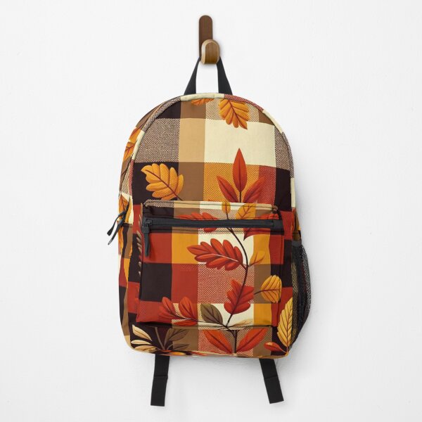 Item preview, Autumn-Inspired Gingham Pattern Print designed and sold by PinUpPizzazz.