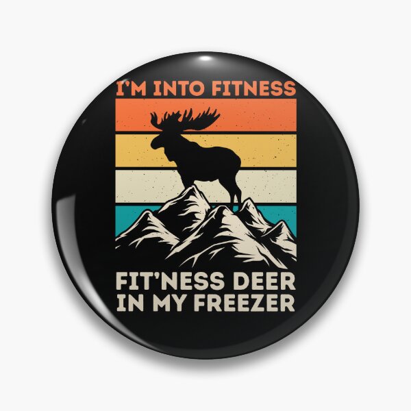 Item preview, I'm into fitness - Fit'ness deer in my freezer - vintage retro designed and sold by oudinmeissArt.