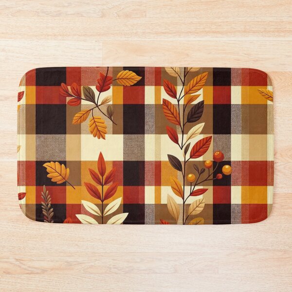 Item preview, Autumn-Inspired Gingham Pattern Print designed and sold by PinUpPizzazz.
