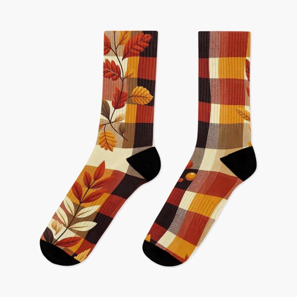 Item preview, Autumn-Inspired Gingham Pattern Print designed and sold by PinUpPizzazz.