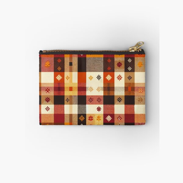 Item preview, Autumn-Inspired Checkered Pattern Print designed and sold by PinUpPizzazz.
