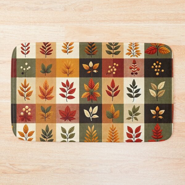 Item preview, Autumn Colored Gingham Pattern Print designed and sold by PinUpPizzazz.