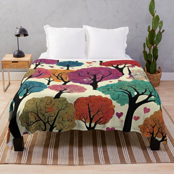 Item preview, Colorful trees designed and sold by StyleSketch.