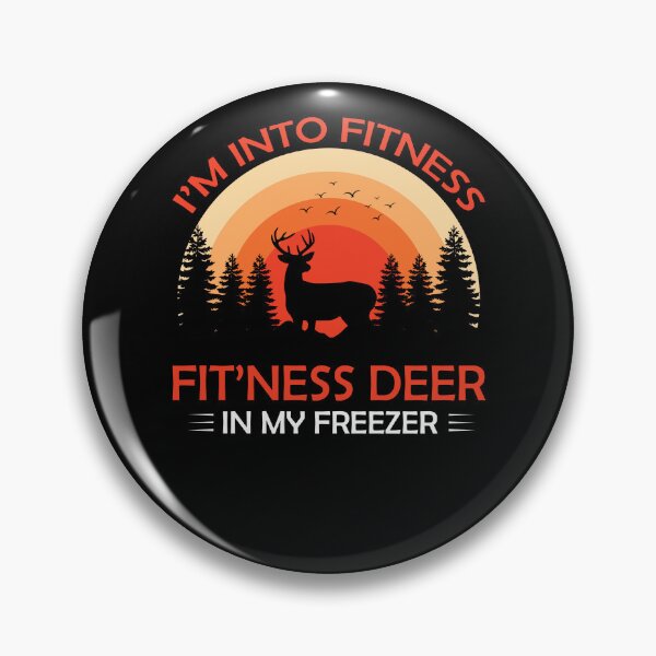 Item preview, I'm into fitness - Fit'ness deer in my freezer - vintage retro designed and sold by oudinmeissArt.