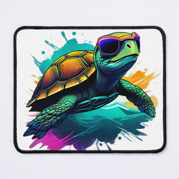Item preview, Sunglasses Turtle: Colorful coolness in the sunshine designed and sold by P4nd3L.