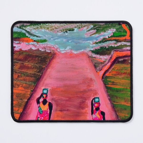 Item preview, A Touch of paradise, artwork of African Ladies walking towards the water in the country designed and sold by ARTiculateVIBES.