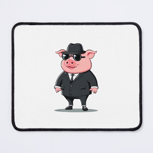 Item preview, Mob Boss Pig Classic designed and sold by Majestic Paws.