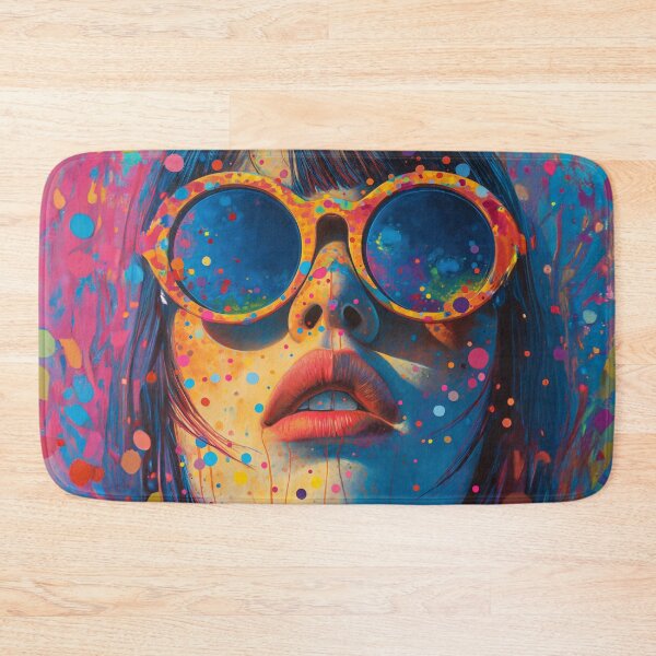 Item preview, Colorful Pop Art Woman | Psychedelic Sunglasses Portrait designed and sold by VUK VESOVIC.