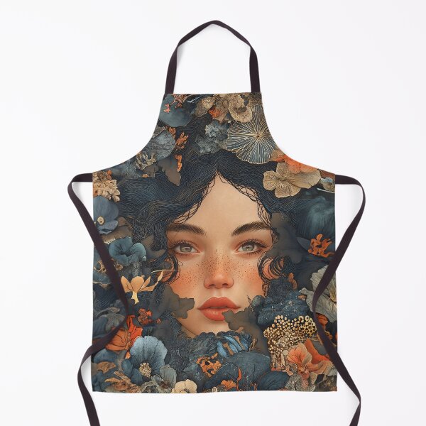 Item preview, ark Floral Woman Portrait Botanical Fantasy Art Print designed and sold by VUK VESOVIC.