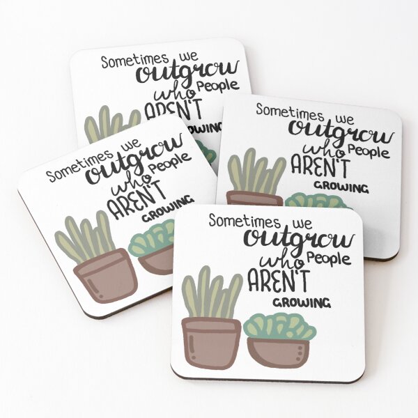 Item preview, Sometimes we outgrow people who aren’t. Growing cactus plant design designed and sold by SophieStickers0.