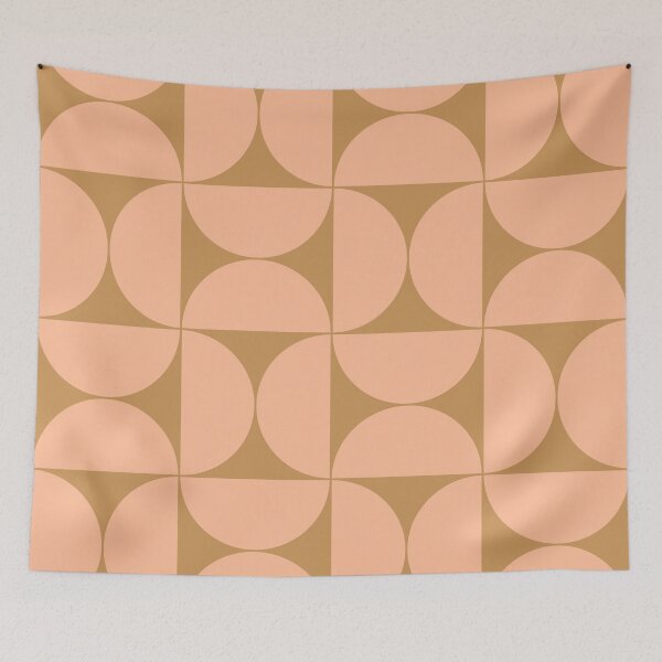Item preview, Mid-Century Modern Pattern No.65 - Honey Yellow and Peach Fuzz designed and sold by Zoltan Ratko.