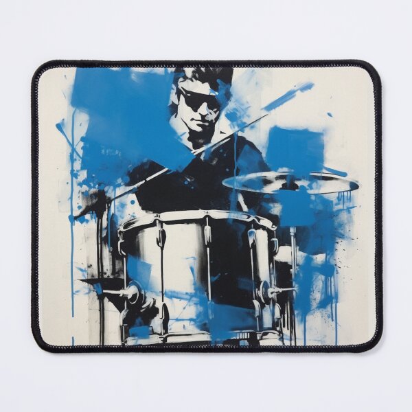 Item preview, Blue Drummer Painting designed and sold by rudimentrepub.