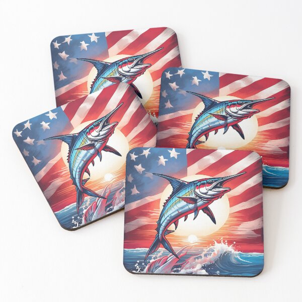 Item preview, Usa flag and fish designed and sold by Arextr.