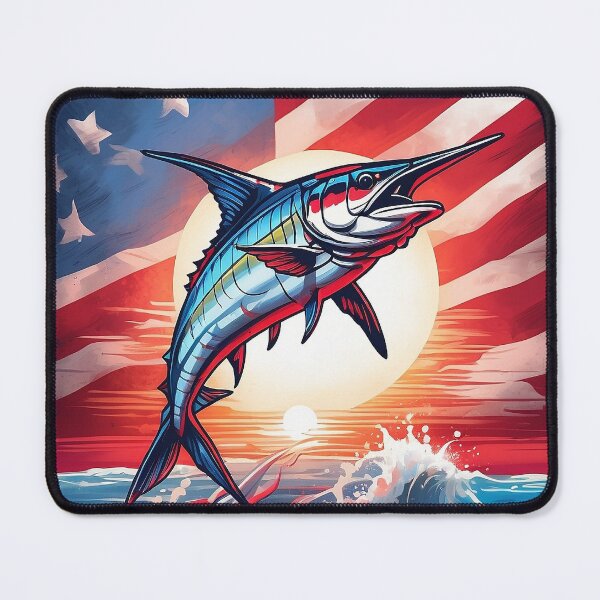 Item preview, Usa flag and fish designed and sold by Arextr.