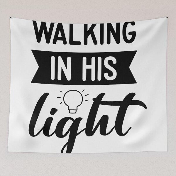 Item preview, Christian verse Walking in His Light designed and sold by BibleProject.