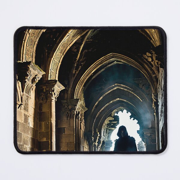 Item preview, Gothic Dreamscape: A Flickering Torch in the Mist designed and sold by PanoramaPrints.