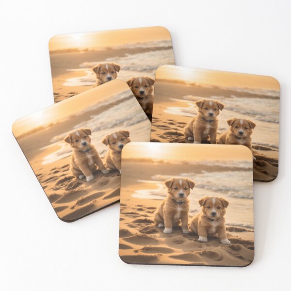 Item preview, Sunset Pup Paradise designed and sold by Enchanting Art Vista.