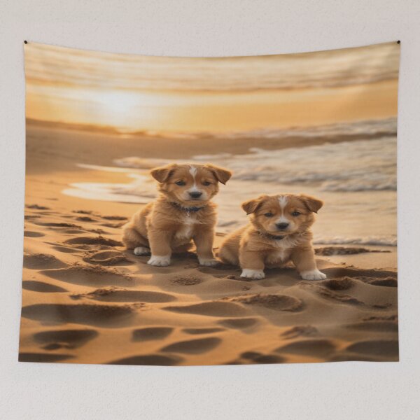 Item preview, Sunset Pup Paradise designed and sold by Enchanting Art Vista.