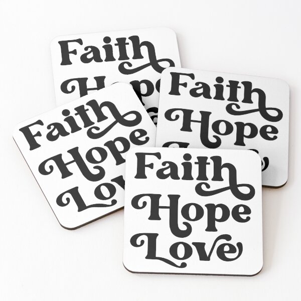 Item preview, Christian verse Fait Hope Love designed and sold by BibleProject.