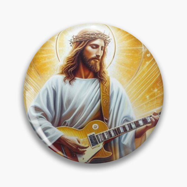 Item preview, Jesus Playing Electric Guitar designed and sold by Obinne.