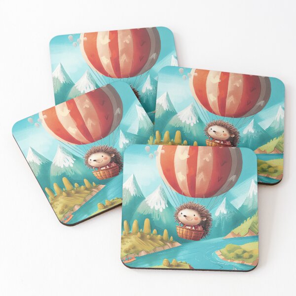 Item preview, Hedgehogs Sky Adventure designed and sold by cute-animals99.