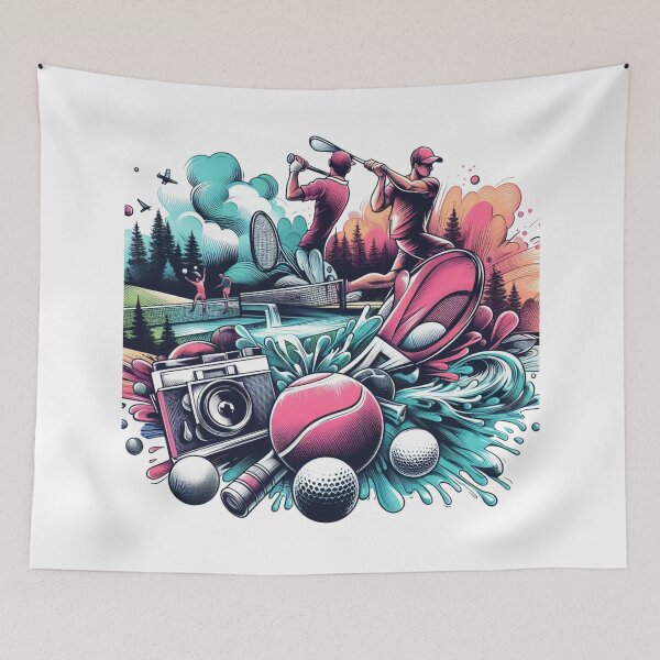 Item preview,  "pleasures and advantages derived from table tennis, golf, and tennis." designed and sold by PaintMeWorld.