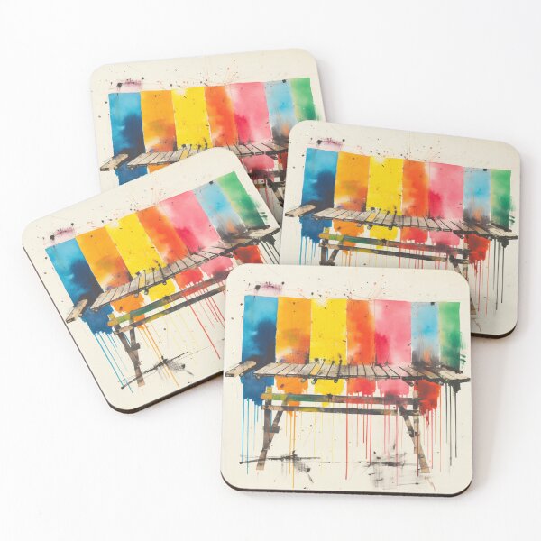 Item preview, Street Art Marimba Painting designed and sold by rudimentrepub.