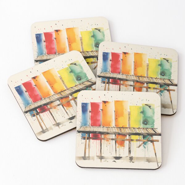 Item preview, Xylophone Street Art Painting designed and sold by rudimentrepub.