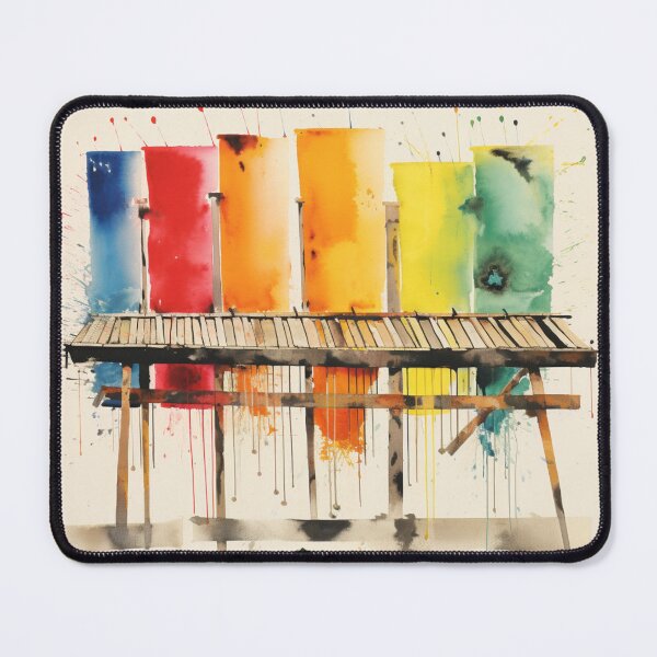 Item preview, Xylophone Street Art Painting designed and sold by rudimentrepub.