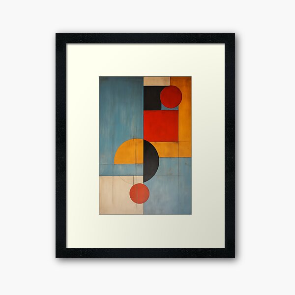 Modern Retro – Sunset Framed Art Print